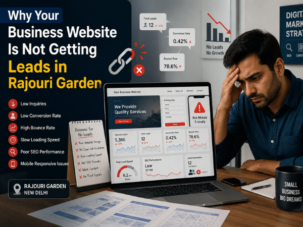 Why Your Business Website Is Not Getting Leads in Rajouri Garden