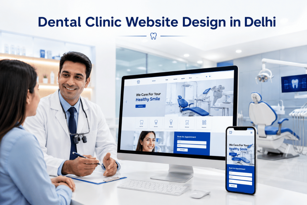 Dental Clinic Website Design in Delhi for Patient Appointment Growth