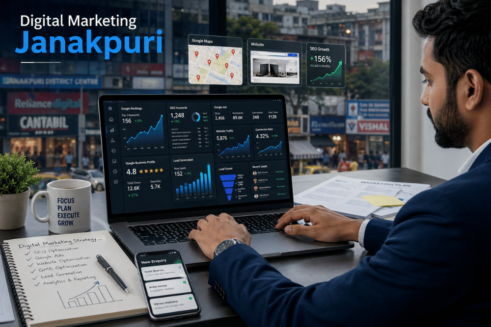 Digital marketing company in Janakpuri helping local businesses grow online