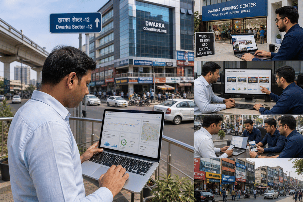Professional website helping local businesses grow in Dwarka