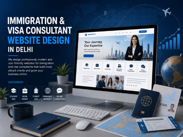 Immigration & Visa Consultant Website Design in Delhi