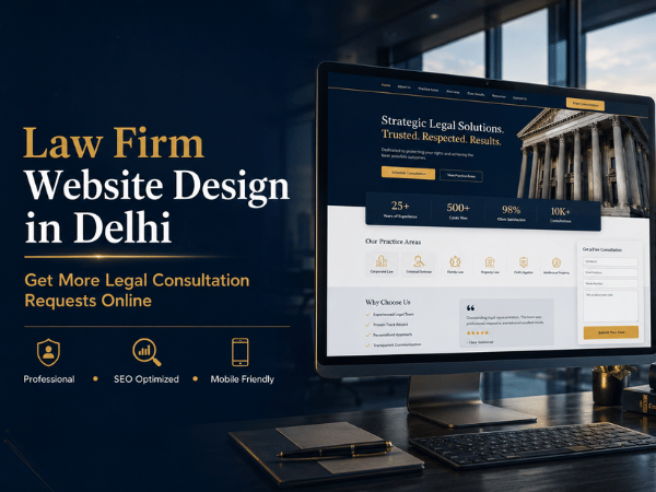 Law Firm Website Design in Delhi – Get More Legal Consultation Requests