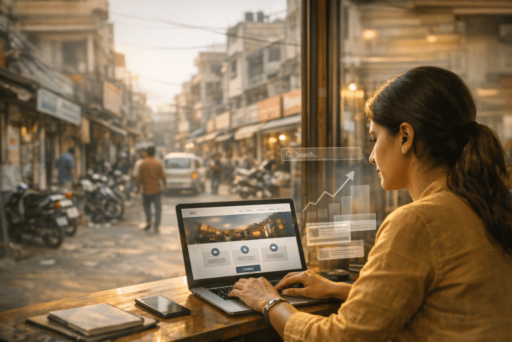 Business growth with website in Janakpuri Delhi