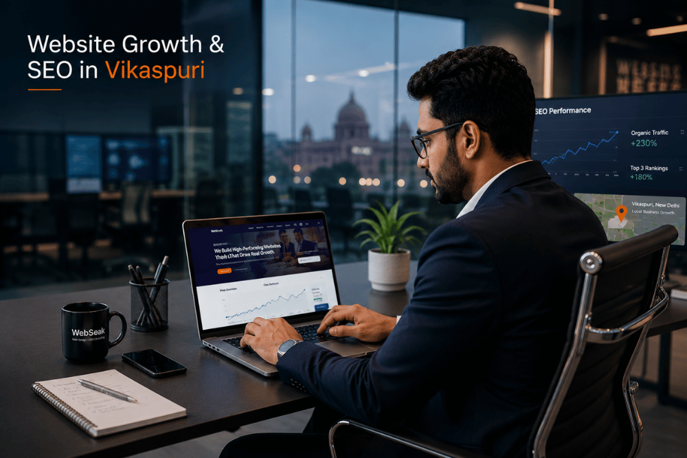 Professional website design services helping local businesses grow in Vikaspuri