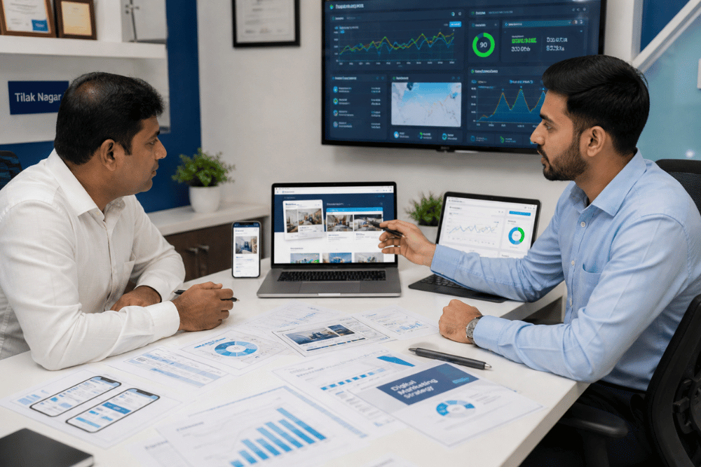 Professional business website helping local businesses grow in Tilak Nagar