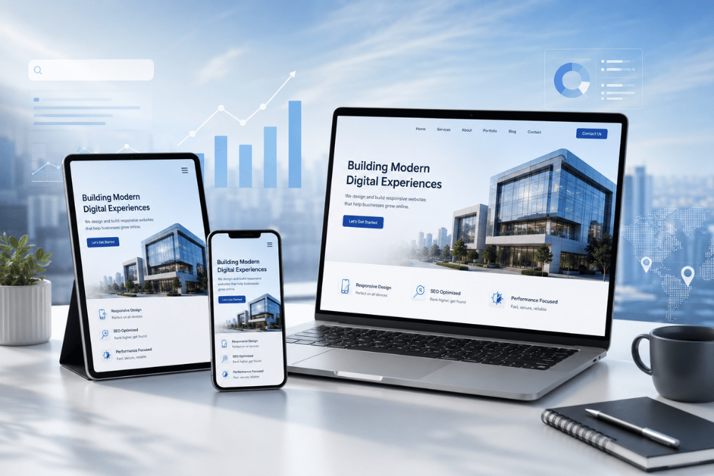 Responsive website designing services in Dwarka for mobile-friendly business websites