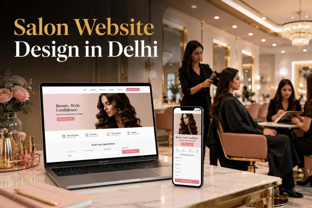 Salon Website Design in Delhi for Beauty Salons and Appointment Booking