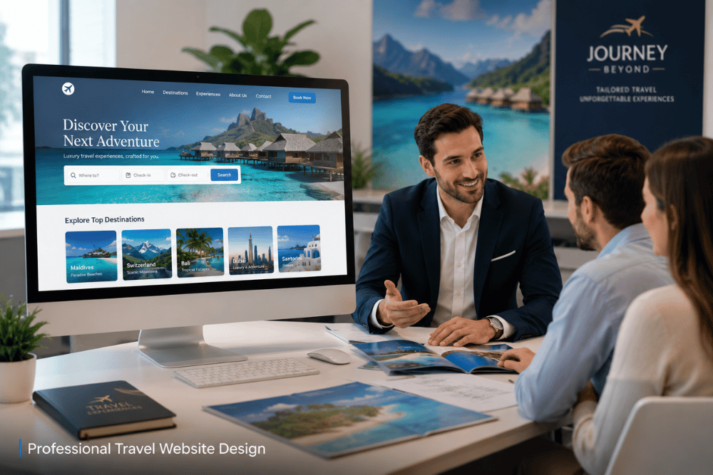 Professional Travel Business Website Design for More Bookings and Customer Enquiries