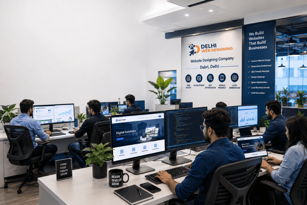 Professional Website Designing Company in Dabri Delhi creating responsive SEO-friendly business websites