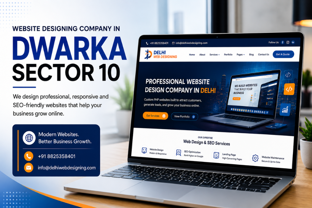 Custom SEO-Friendly Business Website Designed by a Website Designing Company in Dwarka Sector 10