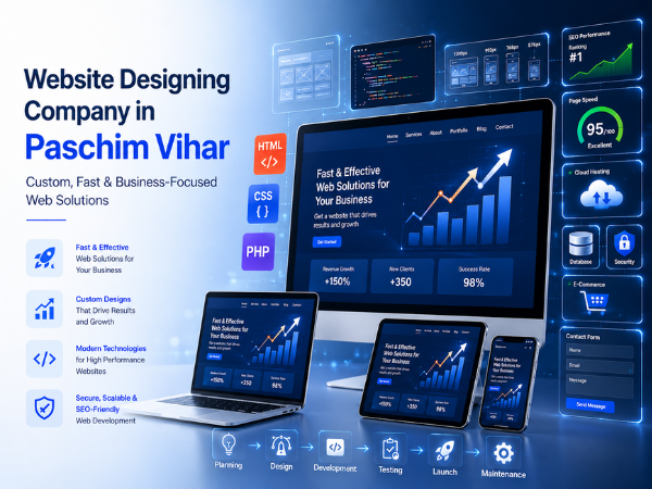 Website Designing Company in Paschim Vihar | SEO-Friendly Business Websites