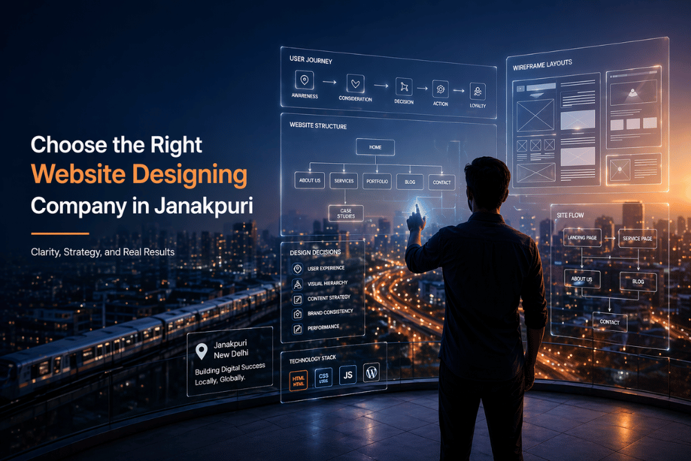 Website Designing Company in Janakpuri Delhi professional web design services