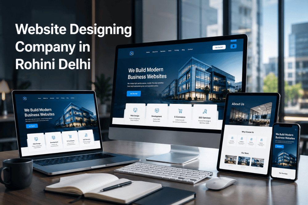 Professional website designing company in Rohini Delhi building modern business websites