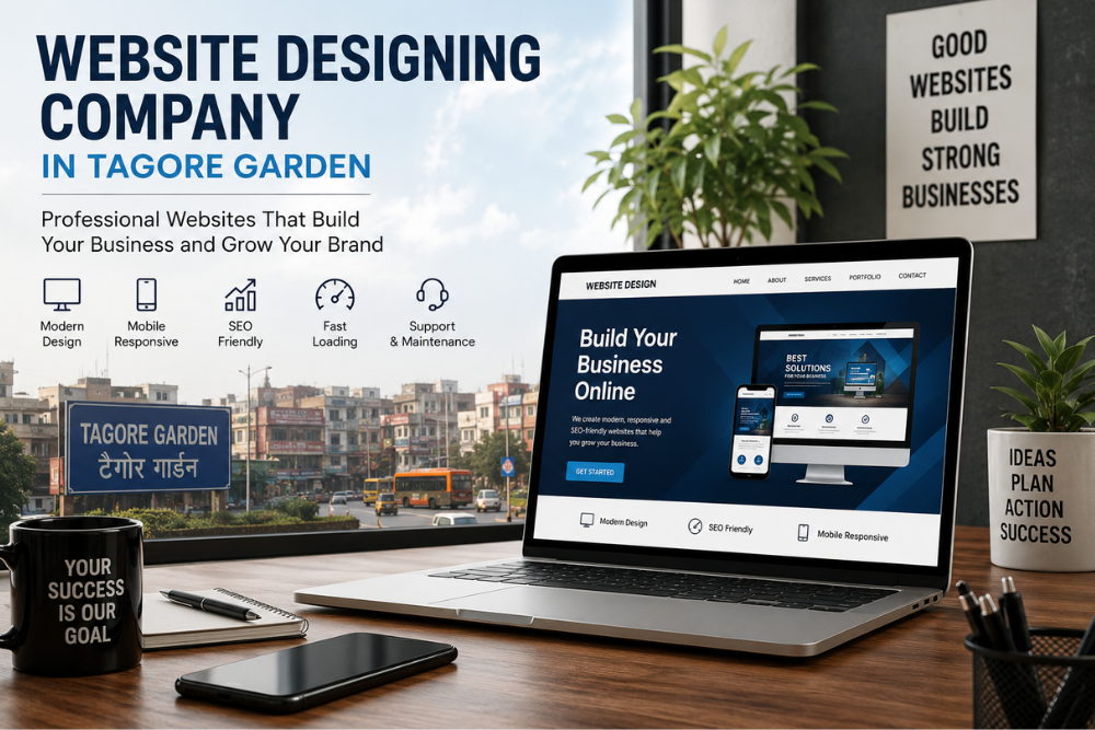 Professional Website Designing Company in Tagore Garden offering SEO-friendly business website design and development services.
