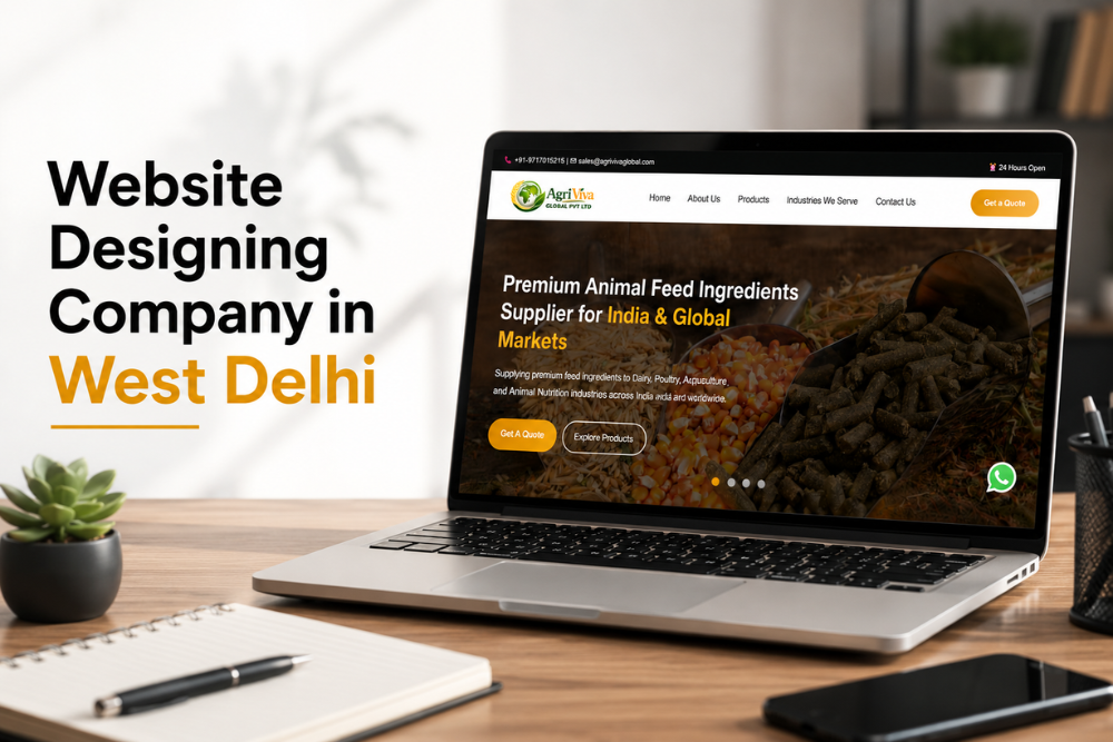 SEO-friendly business website designed by a Website Designing Company in West Delhi