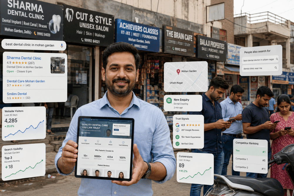 Professional business website helping local businesses grow in Mohan Garden