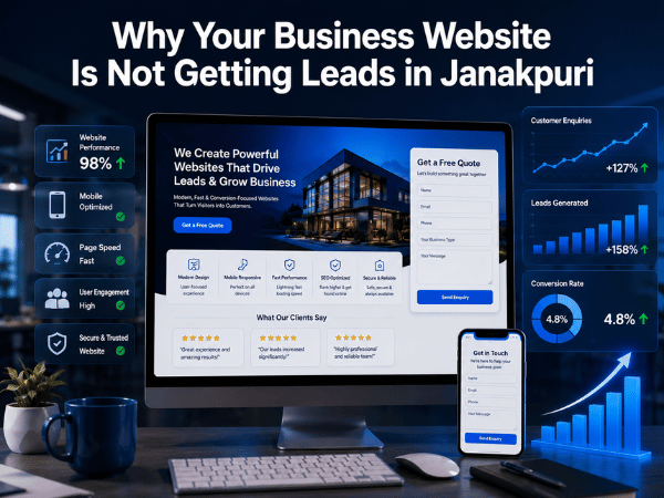 Why Your Business Website Is Not Getting Leads in Janakpuri